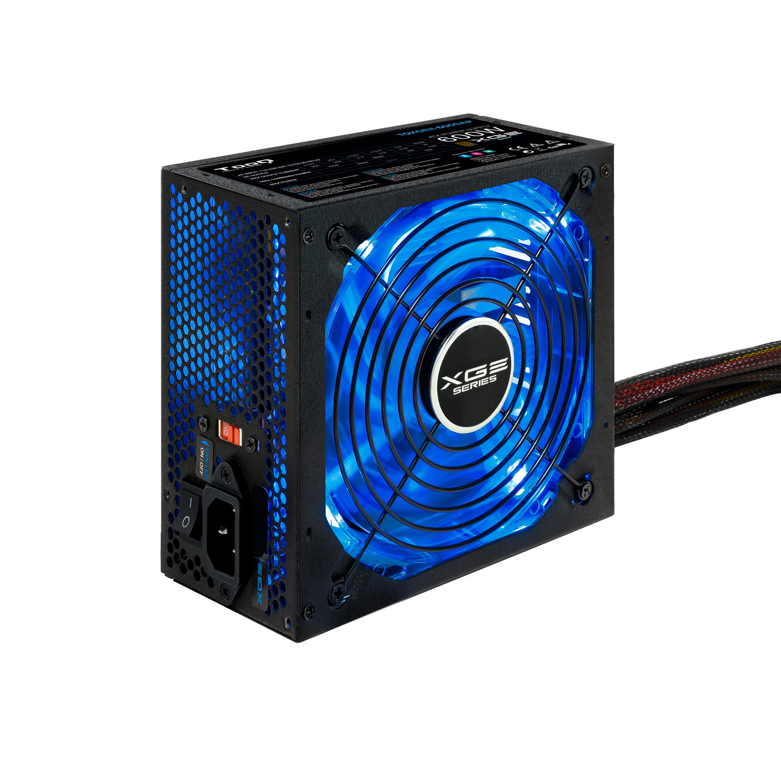 TOOQ FUENTE GAMING 600W ATX12V V2.31 APFC 82+ LED ON/OFF- descatalogado