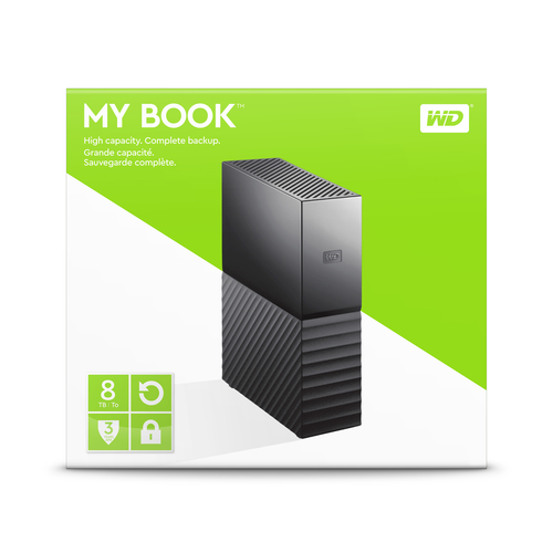 WESTERN DIGITAL DISCO DURO EXT WD 8TB MY BOOK USB 3.0 NEGRO