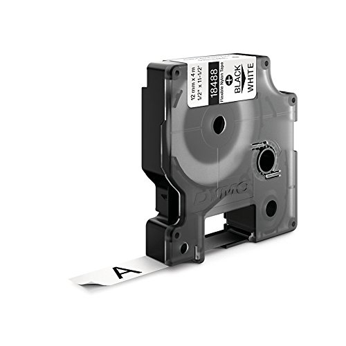 DYMO RHINO Cinta ID1-12 Negro/blanco nylon