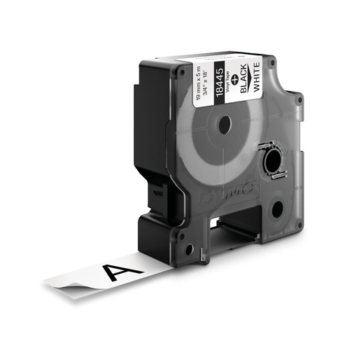 DYMO RHINO Cinta ID1-19 Negro/blanco vinilo