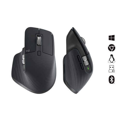 LOGITECH MOUSE RATON ERGO MX MASTER 3S Inalambrico Ergonomico de alto rendimiento