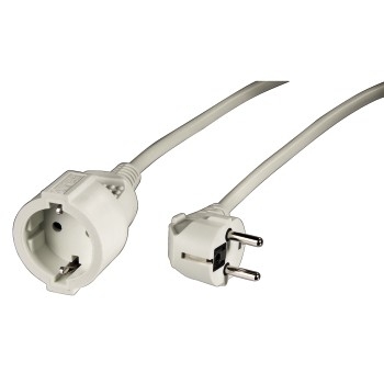 HAMA Cable extension Schucko 5m Blanco