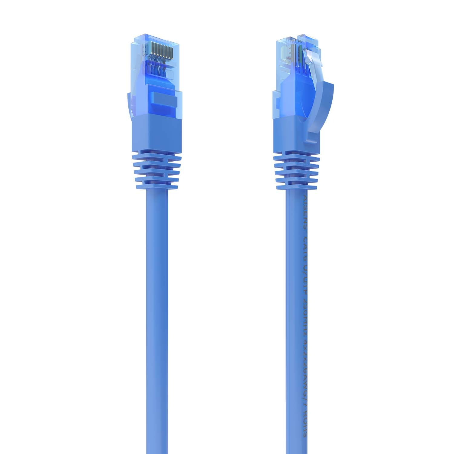 AISENS - CABLE DE RED LATIGUILLO RJ45 CAT.6 UTP AWG26 CCA, AZUL, 25CM