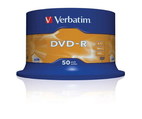 VERBATIM DVD-R 4.7GB 16x Avanced Azo(Tarrina 50)