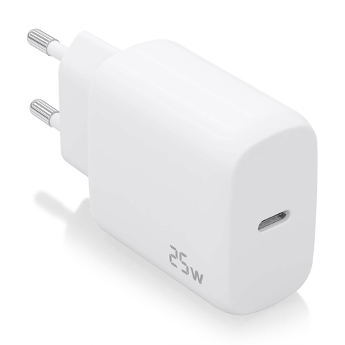 AISENS - CARGADOR USB-C PD3.0 1 PUERTO 1xUSB-C 25W, BLANCO