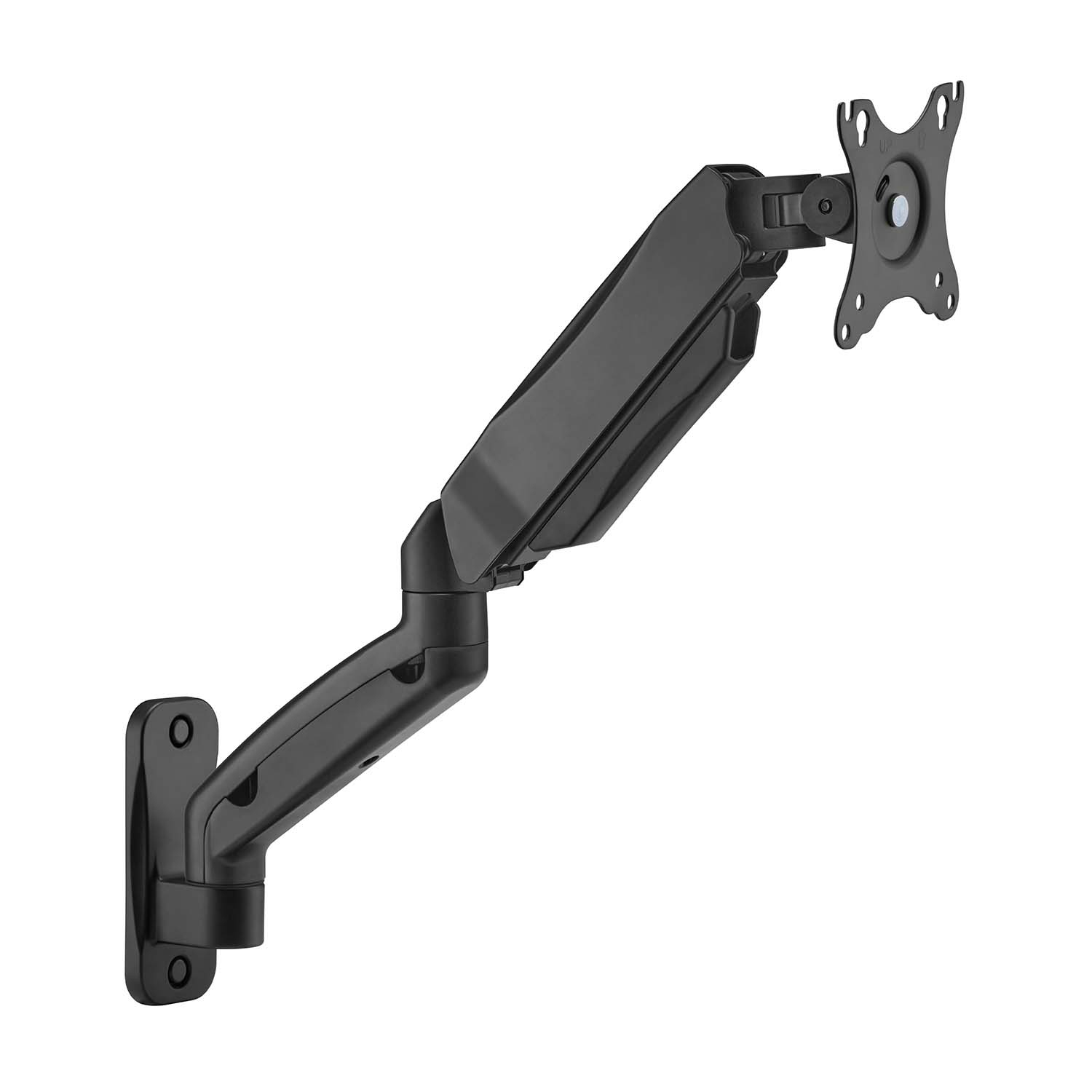 AISENS - SOPORTE DE PARED PRO CONTRAPESO GIRATORIO E INCLINABLE PARA MONITOR/TV 9KG (3 PIVOTES, 1 BRAZO) DE 17-32, NEGRO