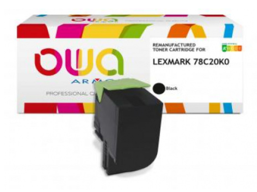 ARMOR Toner Negro 78C20K0 para Lexmark CS421 2000p