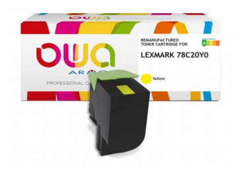 ARMOR Toner Amarillo 78C20Y0 para Lexmark CS421 1400p