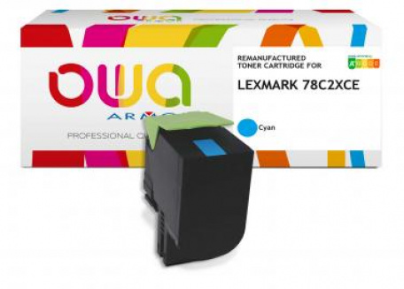 ARMOR Toner Cian 78C2XC0 para Lexmark CS421 5000p