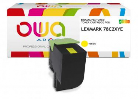 ARMOR Toner Amarillo 78C2XY0 para Lexmark CS421 5000p