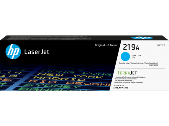HP 219A Cyan Original LaserJet Toner Cartridge
