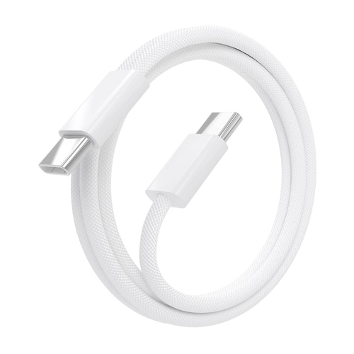 AISENS - CABLE USB 2.0 3A 60W APPLE, TIPO USB-C/M-USB-C/M, BLANCO, 1.0M