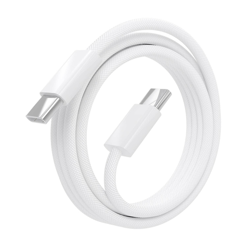 AISENS - CABLE USB 2.0 3A 60W APPLE, TIPO USB-C/M-USB-C/M, BLANCO, 2.0M