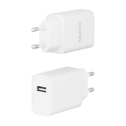 AISENS - CARGADOR USB 10W ALTA EFICIENCIA, 5V/2A, BLANCO
