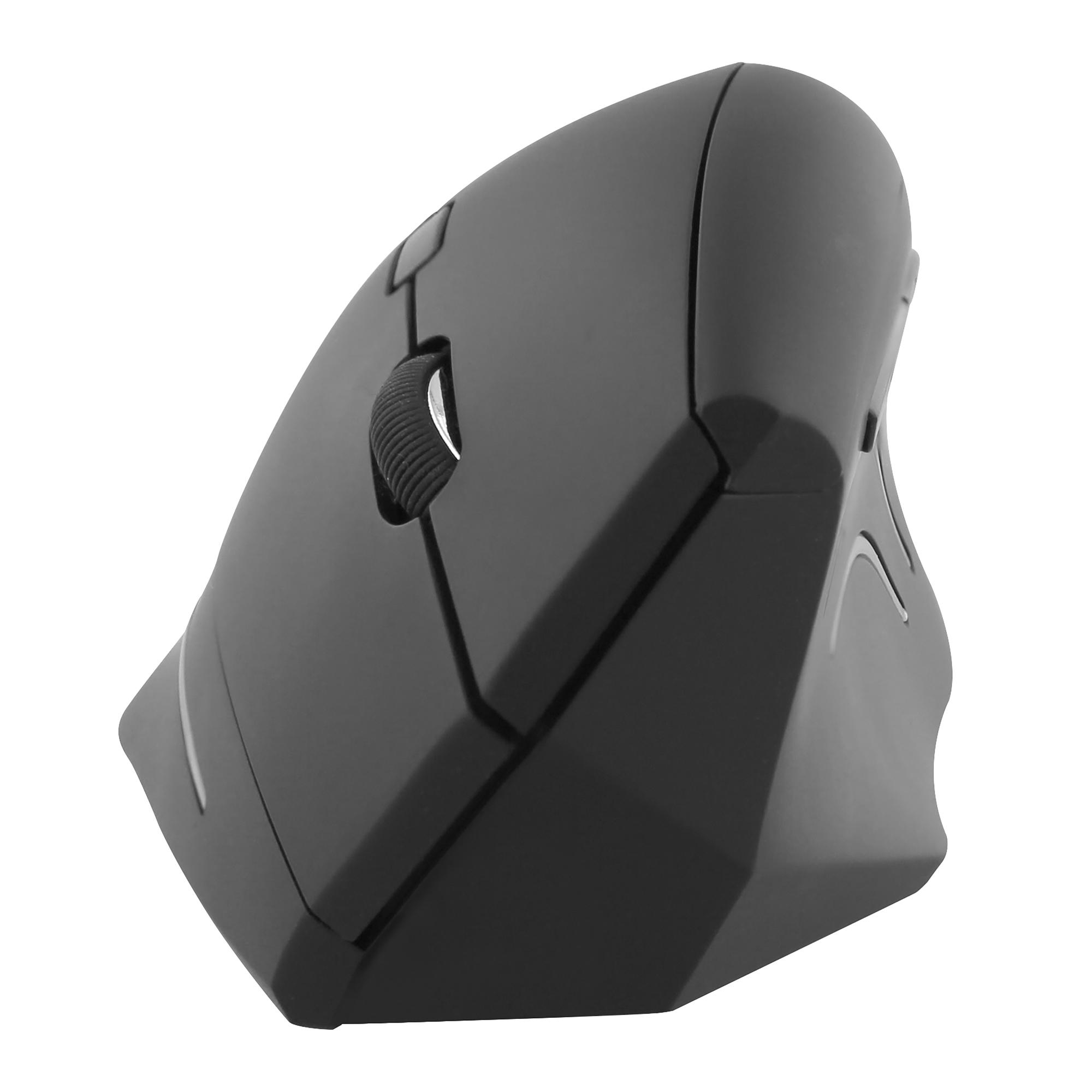 TNB ERGO - Ratón inalámbrico vertical ergonómico Bluetooth + USB-A 2,4 GHz - negro