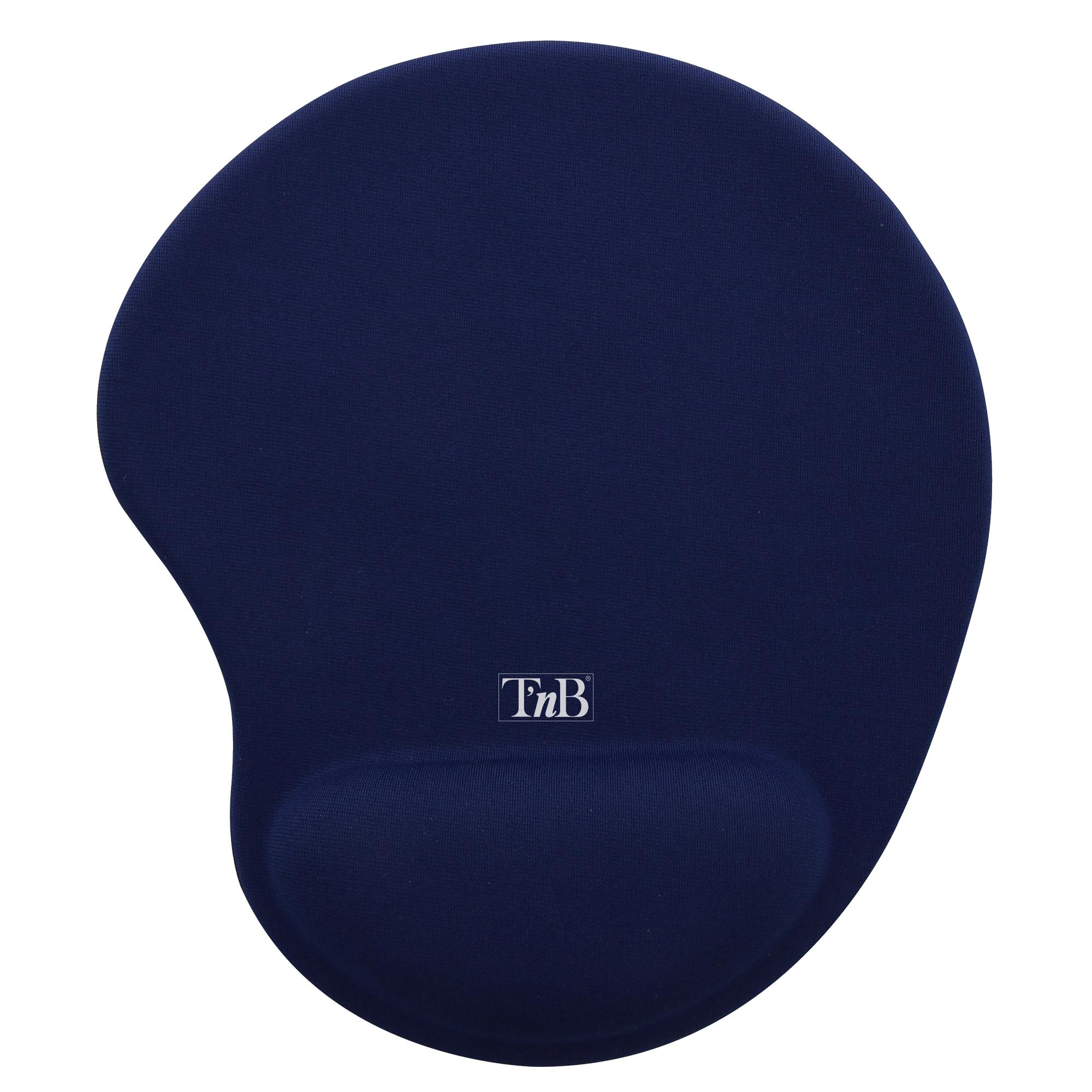 TNB ERGO-DESIGN - Alfombrilla de ratón reposamuñecas de gel azul oscuro