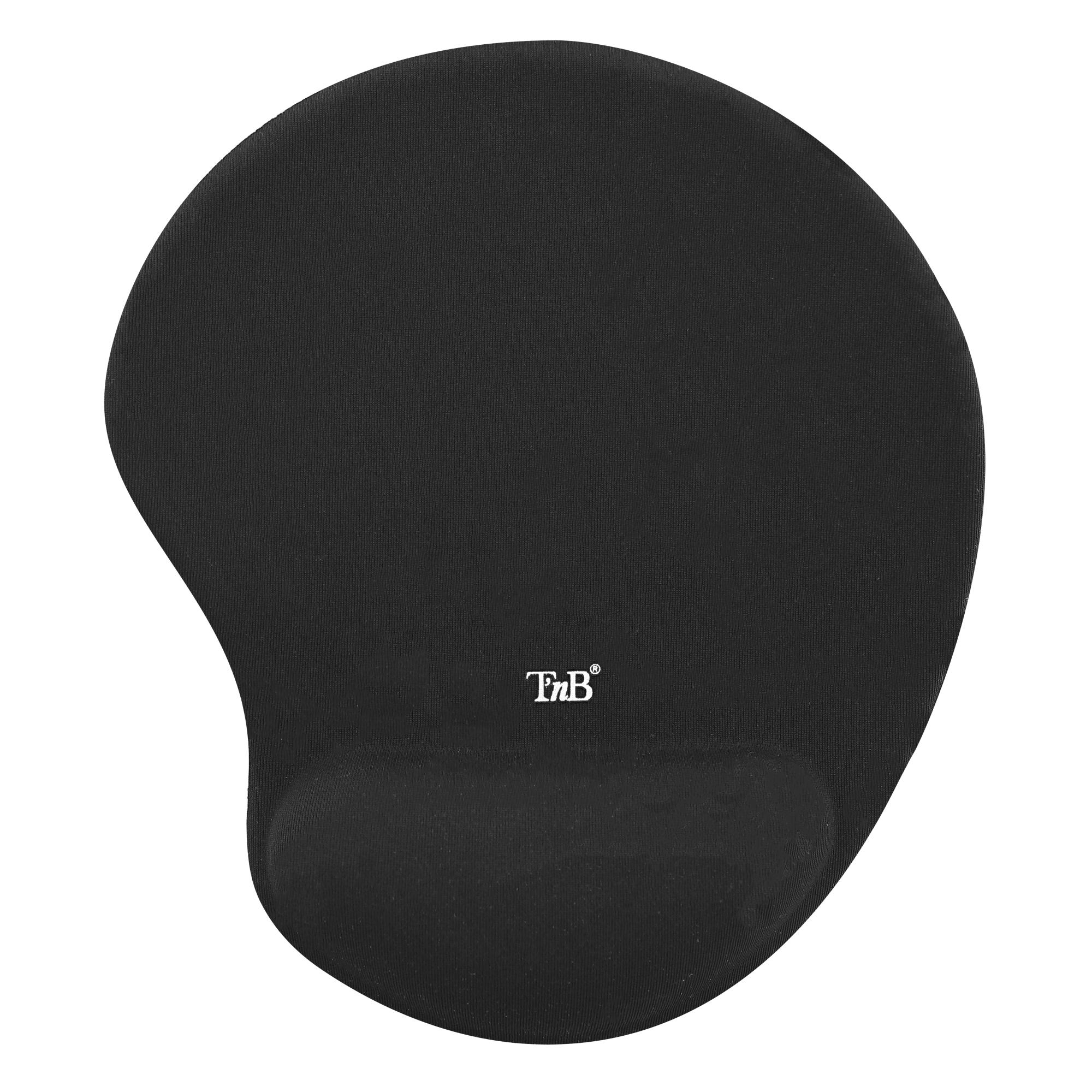 TNB ERGO-DESIGN - Reposamuñecas de gel para ratón negro
