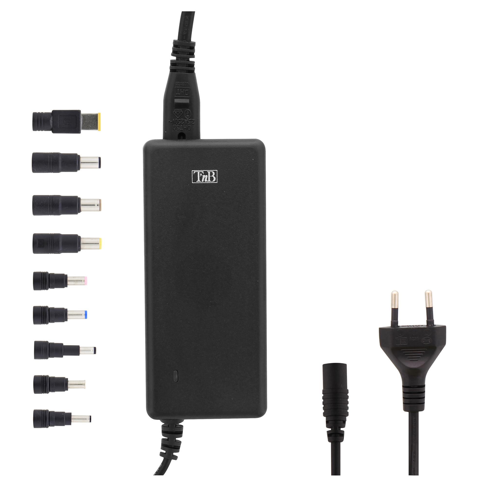 TNB Cargador universal para portátil 90W - negro