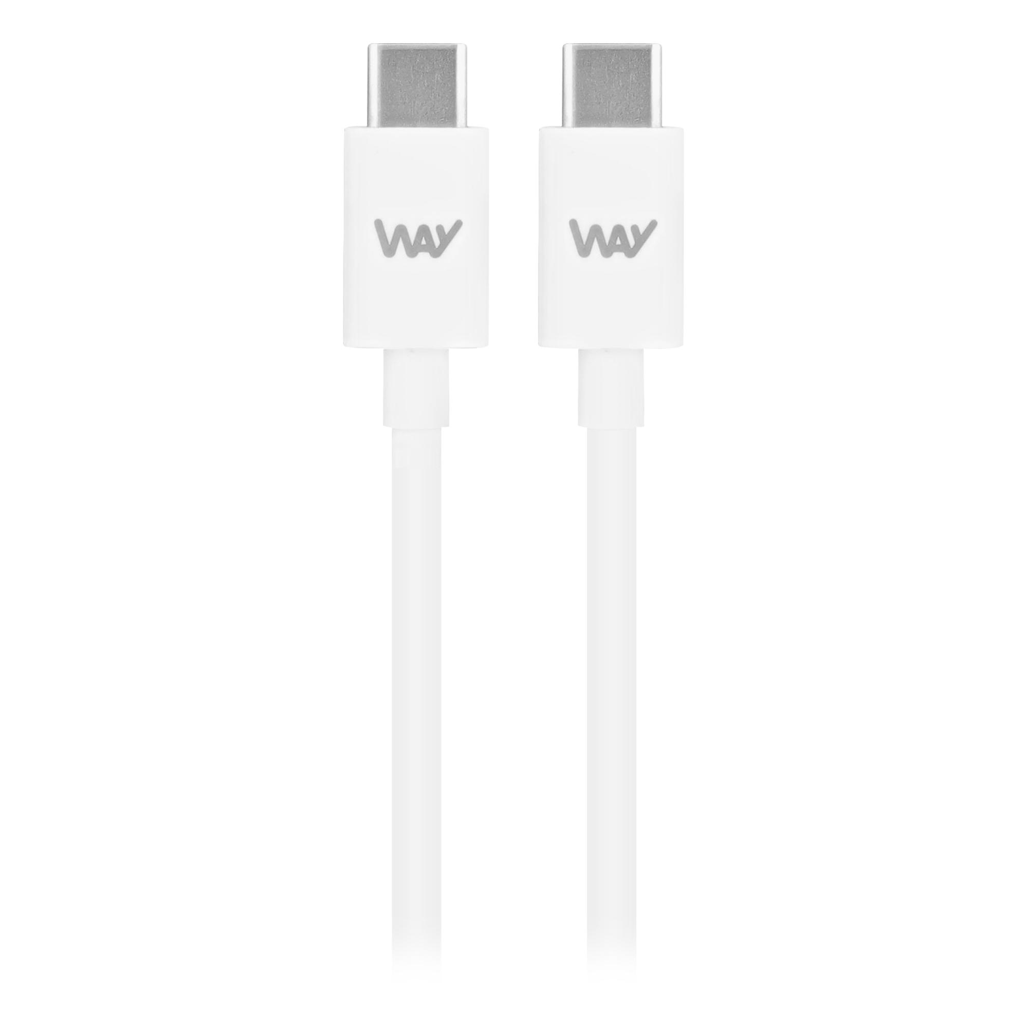 TNB WAY - USB-C/ Cable de carga y sincronización USB-C de 1 m - Blanco