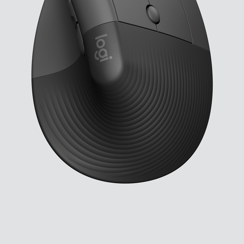 LOGITECH MOUSE RATON INALAMBRICO VERTICAL LIFT FOR BUSINESS 4000 DPI NEGRO GRIS