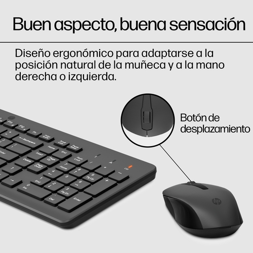HP Combo 330 Teclado + Raton inalambricos