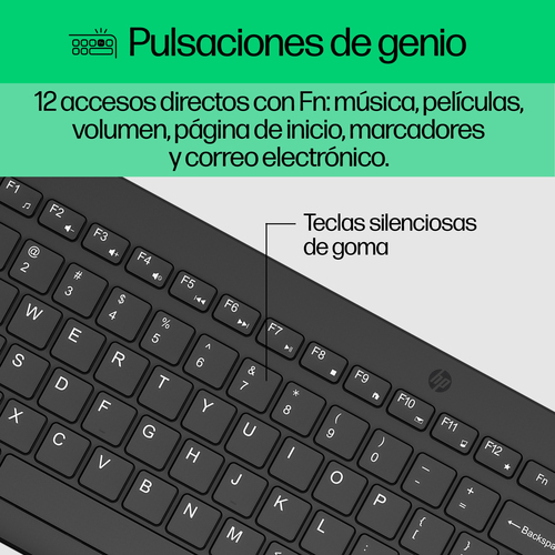 HP Combo 330 Teclado + Raton inalambricos