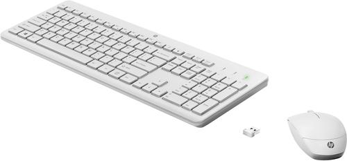HP Combo 230 Teclado + Raton inalambricos Blanco