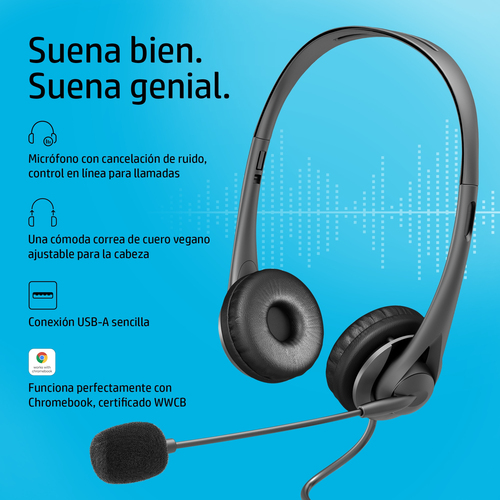 HP Auriculares G2 estereo de USB