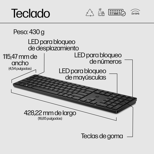 HP Teclado 450 programable inalambrico