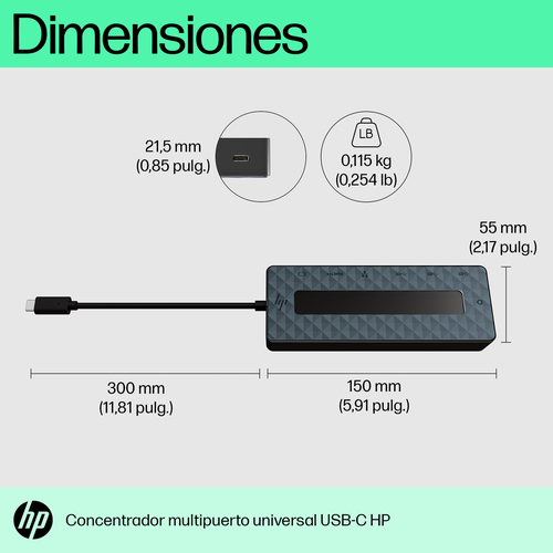 HP Hub multipuerto USB-C