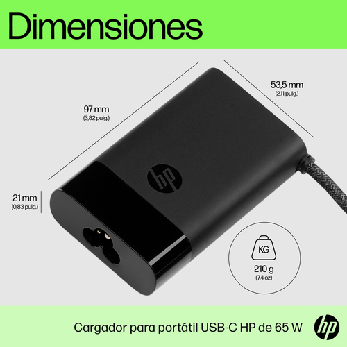 HP Cargador de portatil USB-C 65W