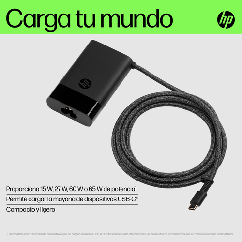 HP Cargador de portatil USB-C 65W