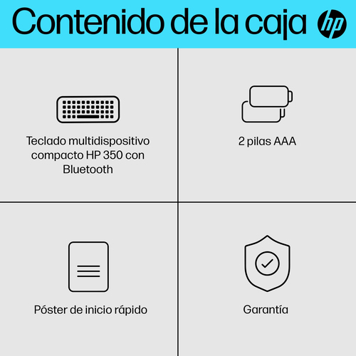 HP Teclado 355 multidispositivo compacto inalambrico