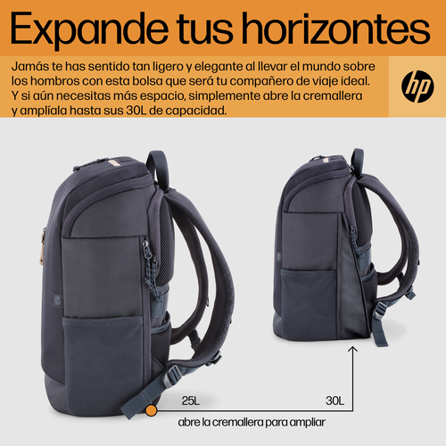 HP Mochila TRAVEL 25L Azul para portatil de 15,6"