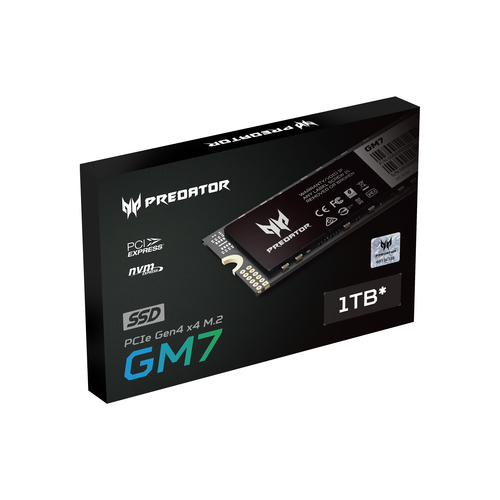 ACER Disco Duro Predator SSD GM7 M.2 NVMe PCIe Gen 4*4 1TB