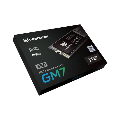 ACER Disco Duro Predator SSD GM7 M.2 NVMe PCIe Gen 4*4 1TB