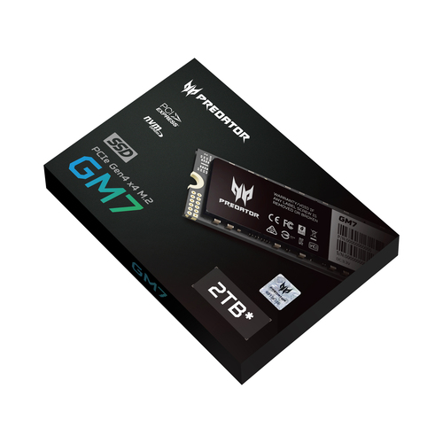 ACER Disco Duro Predator SSD GM7 M.2 NVMe PCIe Gen 4*4 2TB