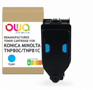 ARMOR Toner Cian TNP80C AAJW452 para KONICA MINOLTA C3320i 9000p