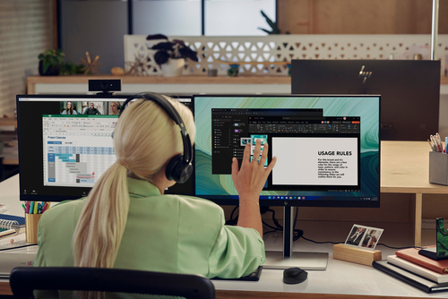 HP Monitor E24t G5 / 23,8" / FHD / HDMI-DisplayPort-USB(A)-USB(B) / Regulable Altura / Tactil