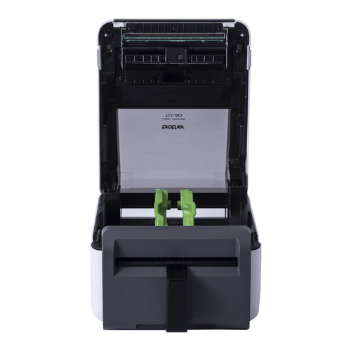 BROTHER Impresora de etiquetas de sobremesa linerless de tecnologia termica directa con tarjeta de red WiFi, Bluetooth y resolucion de 300ppp