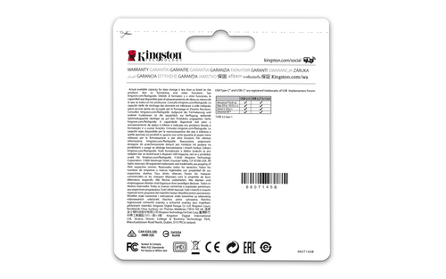 KINGSTON Pendrive Datatraveler 64GB MICRODUO 3C 200MB/S DUAL USB-A + USB-C