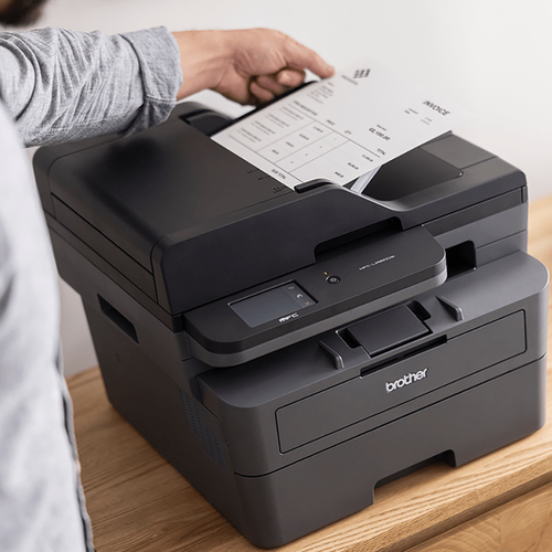 BROTHER multifuncion laser monocromo MFCL2860DWE WiFi con fax, pantalla tactil, impresion automatica a doble cara y ADF de 50 hojas.