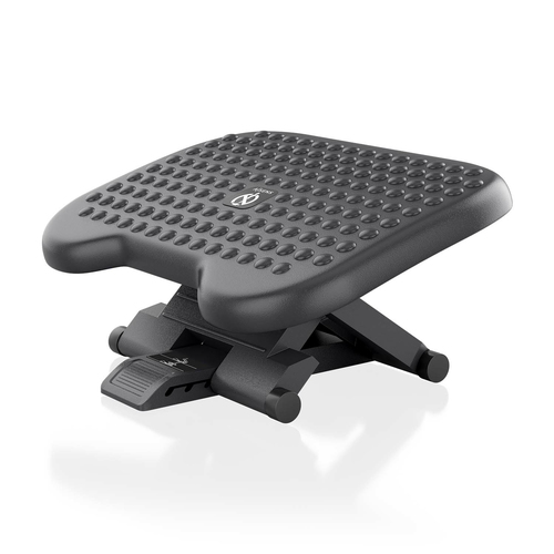 AISENS - REPOSAPIES INCLINABLE Y ALTURA AJUSTABLE, NEGRO
