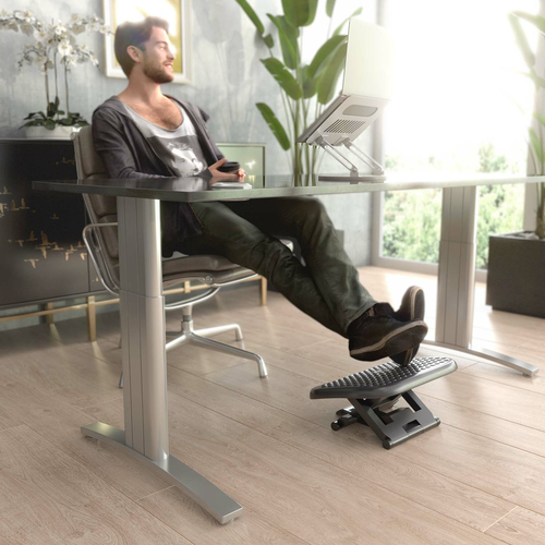 AISENS - REPOSAPIES INCLINABLE Y ALTURA AJUSTABLE, NEGRO
