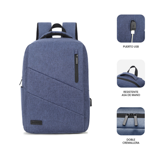 SUBBLIM Mochila Portatil City Backpack 15,6" Blue