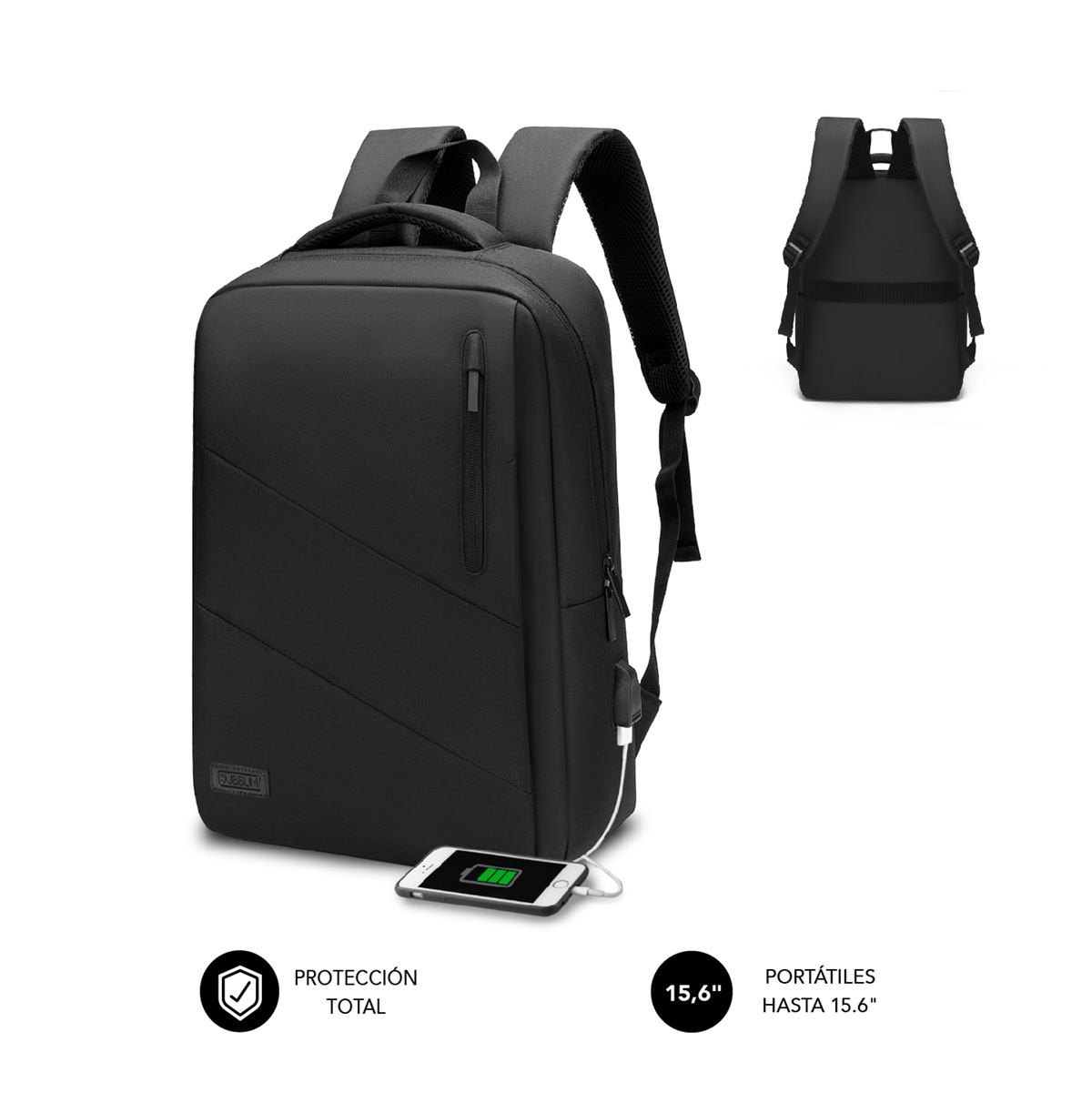 SUBBLIM Mochila Portatil City Backpack 15,6" Black