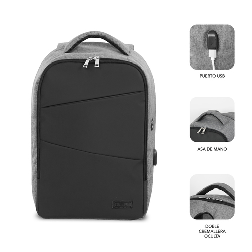 SUBBLIM Mochila Secure V2 AP Antitheft Backpack 16" Black