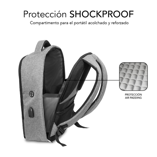 SUBBLIM Mochila Secure V2 AP Antitheft Backpack 16" Black