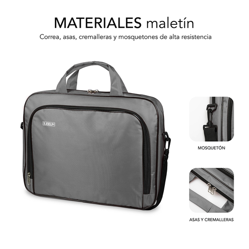 SUBBLIM Maletin Oxford Laptop Bag 11-12,5" Grey