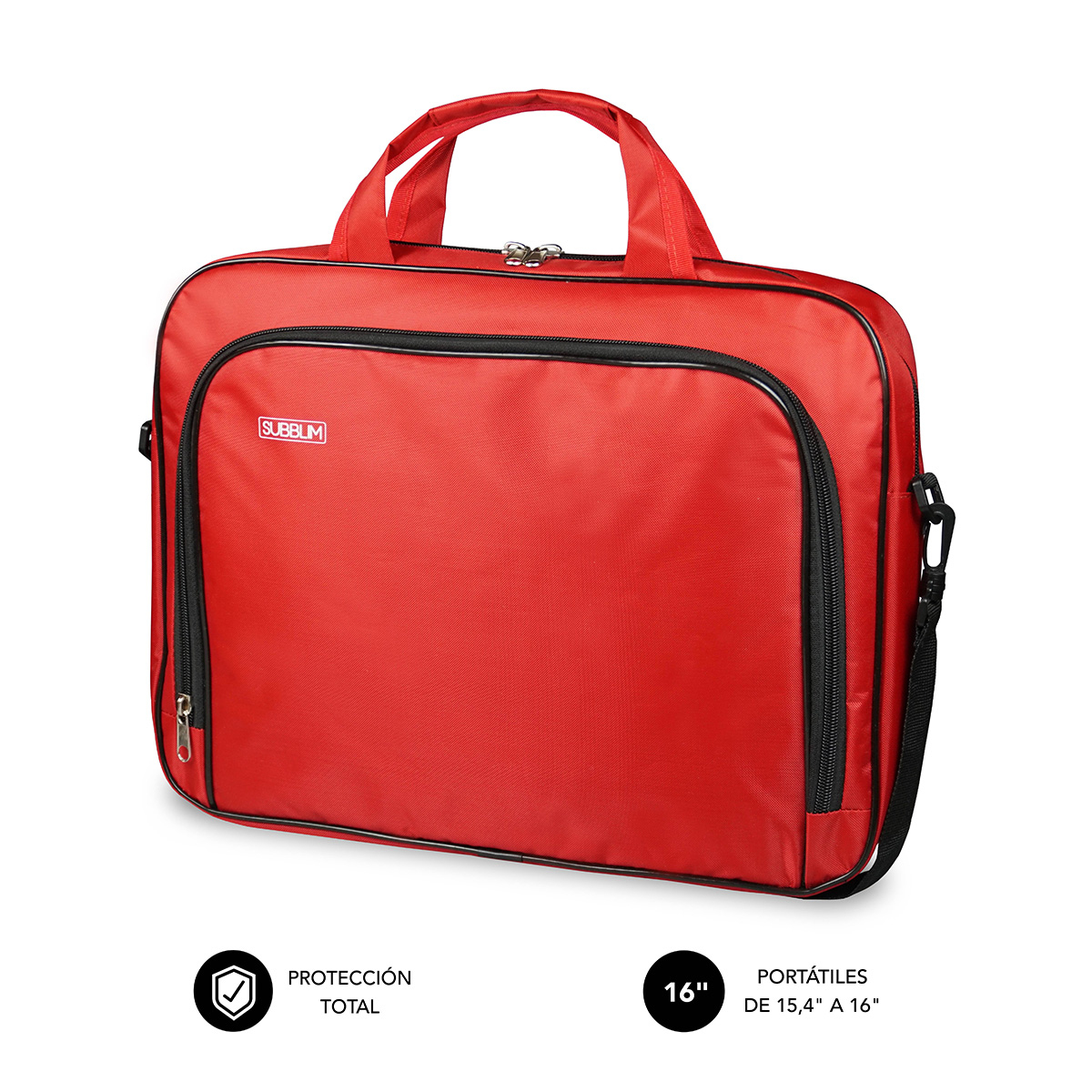 SUBBLIM Maletin Oxford Laptop Bag 15,4-16" Red